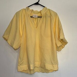Umgee Light Yellow Blouse